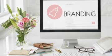 Branding Copyright Design Spaceship Graphic Concept