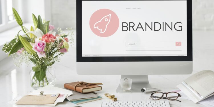 Branding Copyright Design Spaceship Graphic Concept